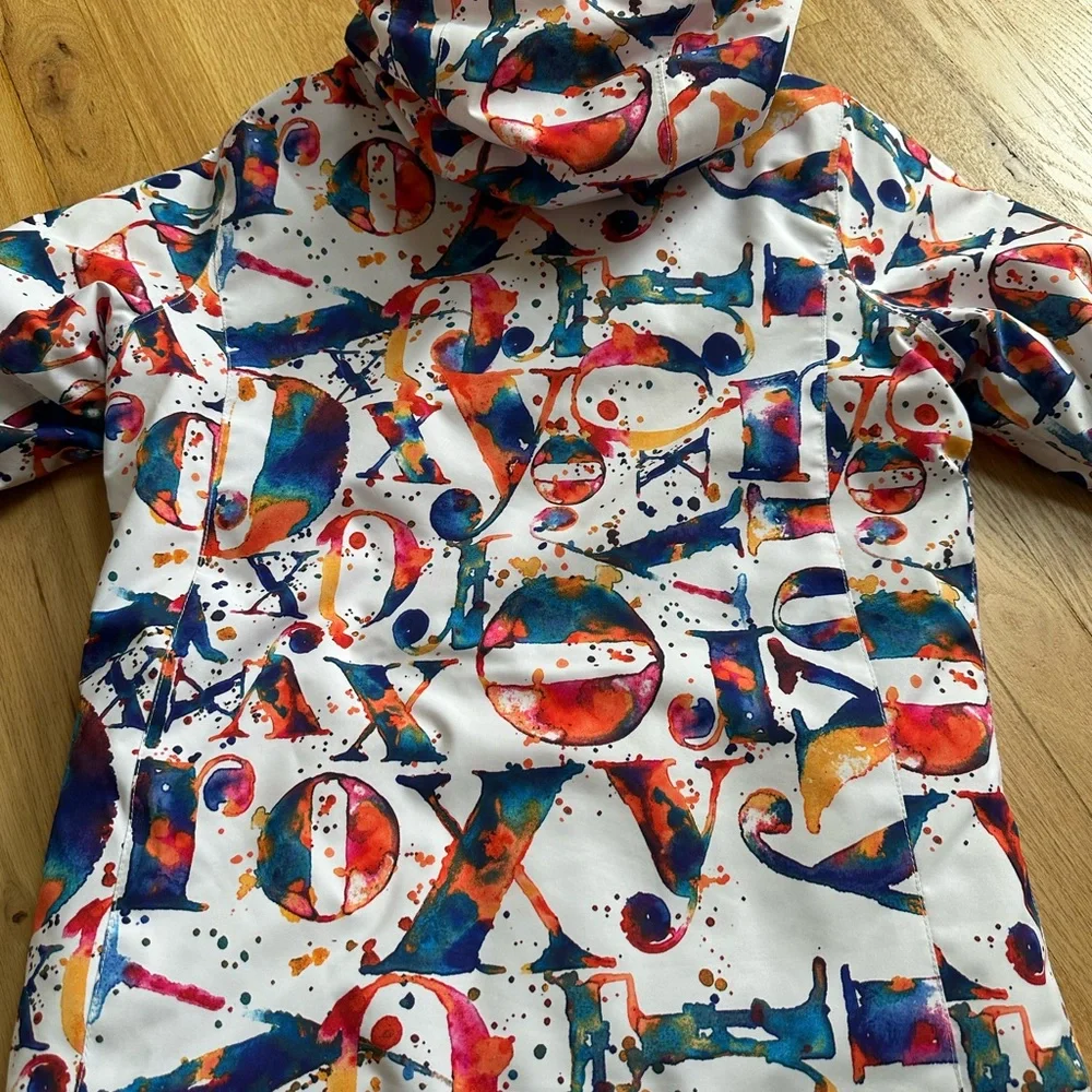 Roxy Multicolor Girls Ski Snowboard Jacket Size 12 Large L - Picture 6 of 8